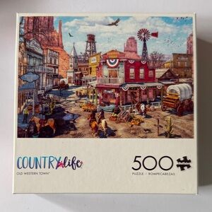 Buffalo Games Country Life Old Western Town Puzzle - 500 Pieces